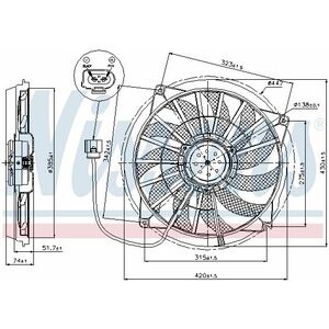 Ventilator radiator potrivit AUDI A4 B6, A4 B7, A4 B8, A5 4.2 03.03-01.17 imagine