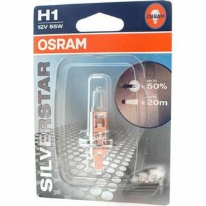 Bec auto OSRAM H1 12V 55W SILVERSTAR, blister imagine