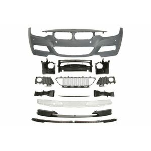 Bara fata model pachet M complet, cu locas proiector cu locas senzori parcare, grunduit potrivit BMW Seria 3 F30, F80, 3 F31 2011-2019 imagine