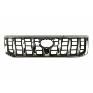 Grila radiator crom negru potrivit TOYOTA LAND CRUISER 100, LAND CRUISER PRADO 2.7-4.5 1998-2010 imagine