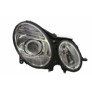 Far dreapta H7, electric, cu motoras, interior crom, semnalizator transparent MERCEDES Clasa E W211 intre 2002-2009 imagine