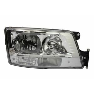 Far dreapta (D1R H21W H7 LED PY21W, electric, cu motoras, culoare interior: crom, culoare semnalizator: alb) potrivit MAN TGX I 06.06-09.21 imagine