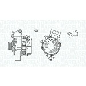 Alternator (12V, 105A) potrivit FORD FOCUS I, FOCUS II 1.4 1.6 10.98-09.12 imagine