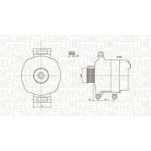 Alternator (12V, 105A) potrivit MINI (R50, R53), (R52) 1.6 06.01-07.08 imagine