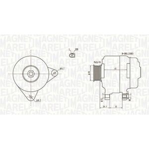 Alternator (12V, 110A) potrivit AUDI A1, A3; SEAT ALTEA, ALTEA XL, IBIZA IV, IBIZA IV SC, IBIZA IV ST, LEON, LEON SC, LEON ST, TOLEDO IV; SKODA FABIA II, OCTAVIA II, RAPID 1.4 1.6ALK 2.0D 08.05- imagine