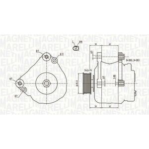 Alternator (12V, 110A) potrivit AUDI A2; SEAT ALTEA, ALTEA XL, CORDOBA, IBIZA III, IBIZA IV, IBIZA IV SC, IBIZA IV ST, LEON, TOLEDO III; SKODA FABIA I, FABIA II, OCTAVIA II 1.4-2.0D 10.99- imagine