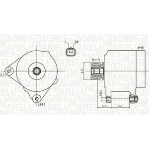 Alternator (12V, 110A) potrivit DACIA DUSTER, DUSTER SUV, LOGAN, LOGAN EXPRESS, LOGAN II, LOGAN MCV, LOGAN MCV II, SANDERO, SANDERO II; NISSAN MICRA III, NV200, NV200 EVALIA 1.4-1.9D 06.01- imagine