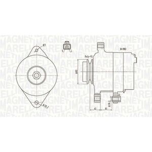 Alternator (12V, 110A) potrivit NISSAN PRIMERA 2.2D 03.02- imagine