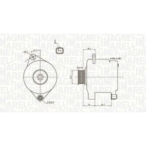 Alternator (12V, 110A) potrivit RENAULT CLIO II, CLIO II HATCHBACK, KANGOO, KANGOO EXPRESS, THALIA I 1.9D 2.0 08.97- imagine