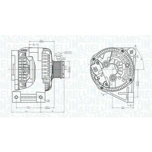 Alternator (12V, 120A) potrivit VOLVO C70 I, S40 I, S60 I, S70, S80 I, V40, V70 I, V70 II, XC70 I 1.6-3.0 07.95-04.10 imagine