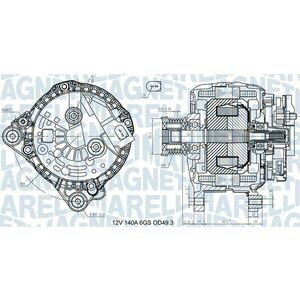 Alternator (12V, 140A) potrivit AUDI A1, A3; SEAT ALTEA, ALTEA XL, IBIZA IV, IBIZA IV SC, IBIZA IV ST, LEON, TOLEDO IV; SKODA FABIA II, RAPID, ROOMSTER, ROOMSTER PRAKTIK 1.2-1.8 12.06- imagine