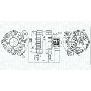 Alternator (12V, 150A) potrivit NISSAN PULSAR, QASHQAI II 1.5D 11.13- imagine