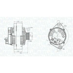 Alternator (12V, 65A) potrivit MG MG ZR; ROVER 100, 100 METRO, 200, 200 II, 25 I, 400, 400 II, 45 I, COUPE 1.1-1.8 03.90-05.05 imagine