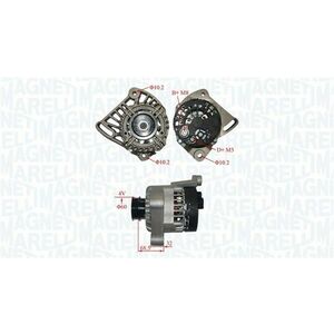 Alternator (12V, 65A) potrivit FIAT BRAVA, BRAVO I, MAREA, PALIO, PUNTO, SIENA, STRADA; LANCIA Y 1.2 1.3 04.97- imagine