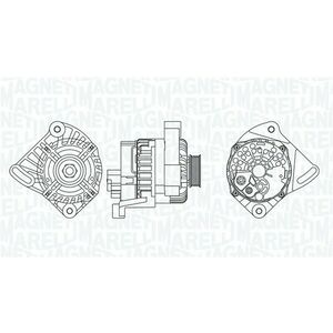 Alternator (12V, 75A) potrivit CITROEN JUMPY I; FIAT DOBLO, DOBLO MINIVAN, PALIO, PANDA, PUNTO, PUNTO HATCHBACK, SEICENTO 600, SIENA, STRADA; FORD SIERRA; LANCIA Y; PEUGEOT EXPERT 1.1-1.9D 08.82- imagine