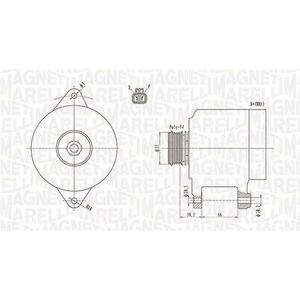 Alternator (12V, 80A) potrivit MAZDA 323 F VI, 323 S VI, 626 V, MX-5 II, PREMACY, XEDOS 9 1.6-2.5 05.97-10.05 imagine