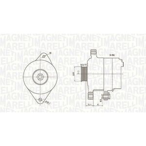 Alternator (12V, 90A) potrivit TOYOTA YARIS, YARIS VERSO 1.4D 09.00-09.05 imagine