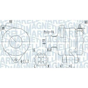 Alternator (14V, 100A) potrivit TOYOTA AURIS, COROLLA, URBAN CRUISER, YARIS 1.4D 08.05-07.14 imagine