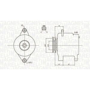 Alternator (12V, 90A) potrivit NISSAN ALMERA II, PICK UP, X-TRAIL I 2.2D 2.5D 05.98-01.13 imagine