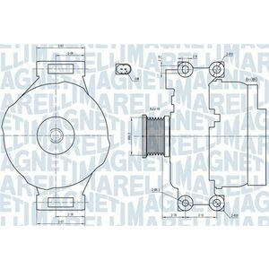 Alternator (14V, 110A) potrivit BMW 1 (E81), 1 (E82), 1 (E87), 3 (E90) 1.6 2.0 06.04-10.13 imagine