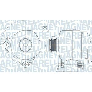 Alternator (14V, 110A) potrivit AUDI A1, A3; SEAT ALTEA, ALTEA XL, IBIZA IV, IBIZA IV SC, IBIZA IV ST, LEON, TOLEDO III, TOLEDO IV; SKODA FABIA II, OCTAVIA II, RAPID, ROOMSTER 1.6D-2.5D 05.03- imagine