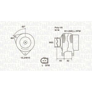 Alternator (14V, 140A) potrivit AUDI A4 B6, A4 B7, A6 C5, ALLROAD C5; SKODA SUPERB I; VW PASSAT B5.5 2.4-3.0 02.00-03.08 imagine