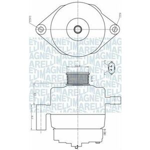 Alternator (14V, 140A) potrivit CHEVROLET CRUZE; OPEL ASTRA J, ASTRA J GTC, INSIGNIA A, INSIGNIA A COUNTRY, ZAFIRA C; SAAB 9-5 2.0D 07.08- imagine