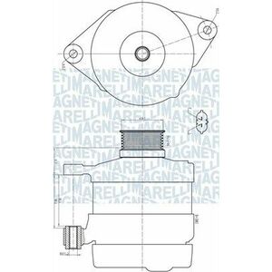 Alternator (14V, 140A) potrivit CHEVROLET CRUZE; OPEL ASTRA J, ASTRA J GTC, MOKKA MOKKA X 1.7D 10.10- imagine