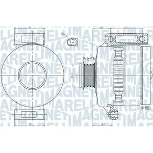 Alternator (14V, 150A) potrivit FORD GALAXY II, MONDEO IV, S-MAX 2.0 2.0ALK 2.0LPG 05.06-06.15 imagine