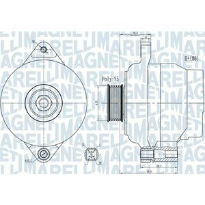 Alternator (14V, 80A) potrivit SUZUKI SWIFT III, SX4 1.3 1.6 01.06- imagine