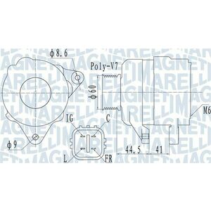 Alternator (14V, 90A) potrivit HONDA CIVIC IX, CIVIC VIII, FR-V 1.8 09.05- imagine