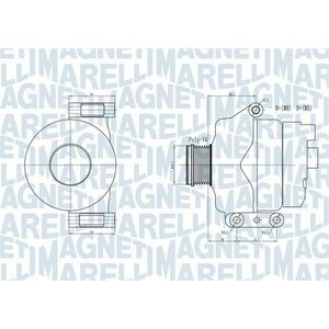 Alternator (14V, 90A) potrivit FIAT 500, 500 C, DOBLO, GRANDE PUNTO, IDEA, LINEA, PUNTO, PUNTO EVO, PUNTO EVO HATCHBACK, PUNTO HATCHBACK; LANCIA MUSA; OPEL ASTRA G CLASSIC 1.3D 1.4 06.03- imagine