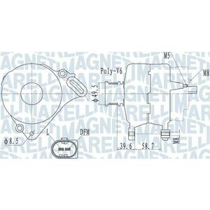 Alternator (14V, 90A) potrivit SEAT CORDOBA, IBIZA III, IBIZA IV, IBIZA IV SC; SKODA FABIA I, FABIA I PRAKTIK, FABIA II, ROOMSTER; VW POLO, POLO IV 1.4D 1.9D 10.01- imagine