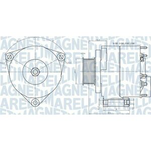 Alternator (28V, 80A) potrivit MERCEDES ACTROS, ACTROS MP2 MP3 11.9D 15.9D 04.96- imagine