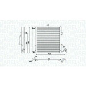 Condensator climatizare (cu uscator) potrivit SMART CABRIO, CITY-COUPE, CROSSBLADE, FORTWO 0.6 0.8D 07.98-01.07 imagine