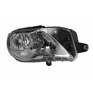 Far Dreapta (halogen, 3 H7 W5W, electric, cu motor, culoare insert: cromat) potrivit VW PASSAT B6 -01.12 imagine