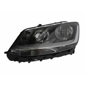 Far Stanga (halogen, H7 H7 P21W PY21W W5W, electric, cu motor, bec, culoare insert: negru) potrivit VW SHARAN imagine