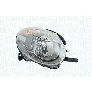 Far Stanga (halogen, H7 WY21W, bec, culoare insert: argintiu, culoare semnalizator: portocaliu) potrivit FIAT 500L imagine