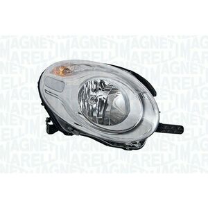 Far Stanga (halogen, H7 PY21W, bec, culoare insert: argintiu, culoare semnalizator: portocaliu) potrivit FIAT 500L imagine