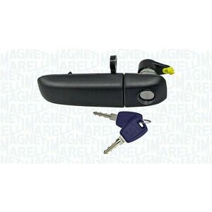 Maner usa Fata Stanga (extern, cu incuietoare, negru) potrivit FIAT PANDA, PANDA HATCHBACK 1.1-1.4CNG 09.03- imagine