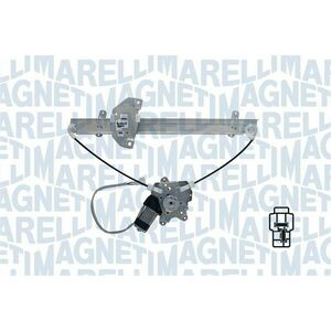 Macara geam Fata Dreapta (electric, cu motor, numar usi: 4) potrivit MITSUBISHI LANCER VI, LANCER VII 09.95-08.03 imagine