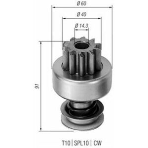 Pinion electromotor potrivit DAF; DODGE; FORD; HANOMAG; LINDE imagine