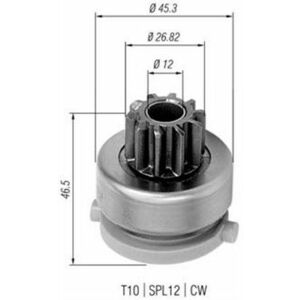 Pinion electromotor potrivit FORD COUGAR, ESCORT CLASSIC, ESCORT VI, ESCORT VI KOMBI, FIESTA IV, FIESTA HATCHBACK, FIESTA MINIVAN, FOCUS I, MAVERICK, MONDEO I 1.6-2.5 02.93- imagine