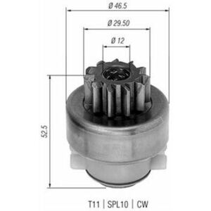 Pinion electromotor potrivit FIAT TEMPRA, TIPO 2.0 03.90-04.95 imagine