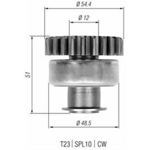 Pinion electromotor potrivit FORD ESCORT VI, FIESTA IV, FIESTA MINIVAN; LADA 110, 111, 112, NOVA, SAMARA; MAZDA 121 III 1.1-1.5 06.87-04.12 imagine