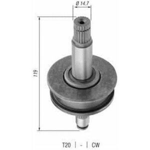 Pinion electromotor potrivit HYUNDAI GALLOPER I, H-1, H-1 STAREX, H100, TERRACAN; MITSUBISHI COLT II, COLT III, GALANT IV, GALANT V, GALANT VI, GALANT VII 1.8D-2.5D 09.80-08.07 imagine