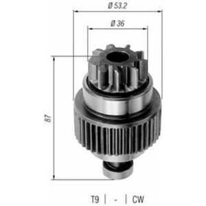 Pinion electromotor potrivit NISSAN albastruBIRD, CHERRY III, LAUREL, PATHFINDER II, PATROL GR V, PATROL III 2, PICK UP, SUNNY I, SUNNY II, TERRANO I, TERRANO II 1.7D-3.0D 01.80- imagine