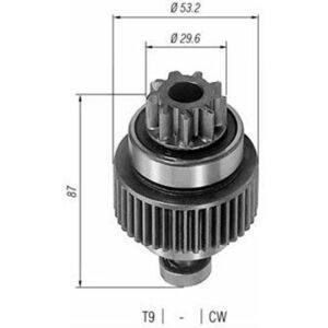 Pinion electromotor potrivit OPEL ASTRA F, ASTRA F KOMBI, CORSA A, CORSA A TR, KADETT E, VECTRA A 1.5D 1.7D 10.87-09.98 imagine