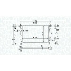 Radiator motor (Automat Manual) potrivit FIAT 500X; JEEP RENEGADE 1.3D-1.6D imagine