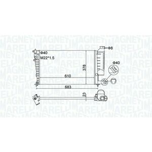 Radiator motor (Manual) potrivit CITROEN XSARA, XSARA HATCHBACK, ZX; PEUGEOT 306, 306 HATCHBACK 1.1-2.0 imagine